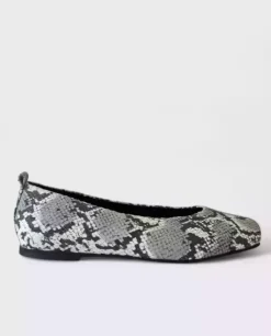 Baleriny w wężowy wzór Python