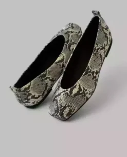 Baleriny w wężowy wzór Python