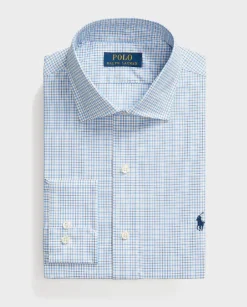Bawełniana koszula w kratę Custom Fit