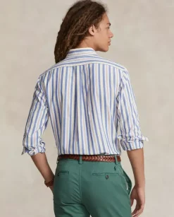 Bawełniana koszula w paski Custom Fit