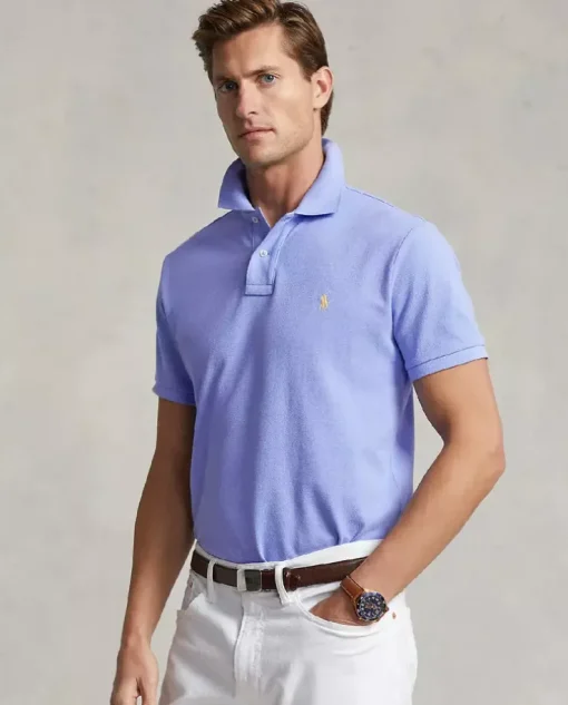 Bawełniana koszulka polo z logo Slim Fit