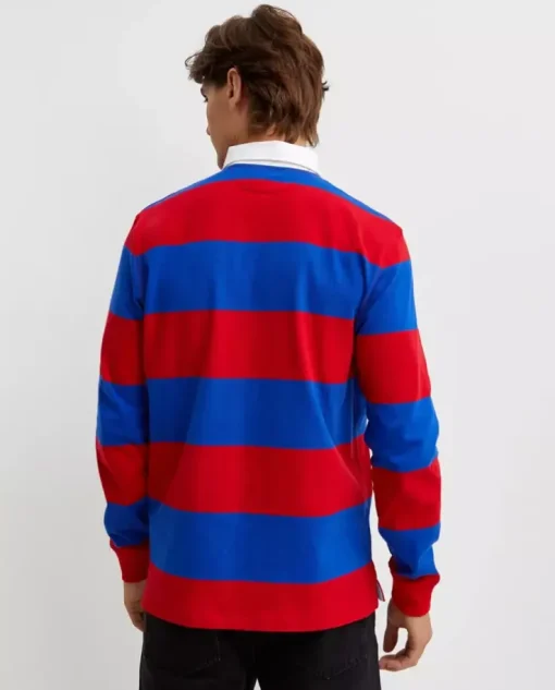 Bawełniana koszulka w paski Rugby Classic Fit