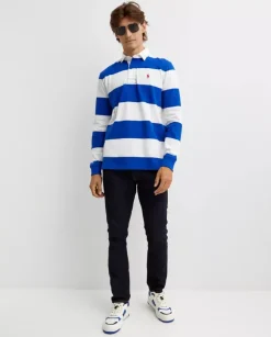 Bawełniana koszulka w paski Rugby Classic Fit