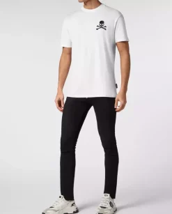 Bawełniany biały t-shirt