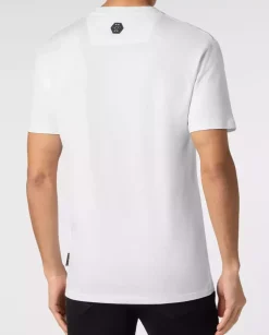 Bawełniany biały t-shirt