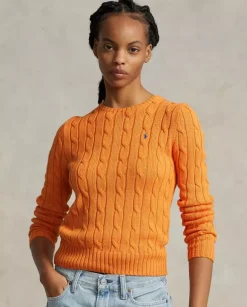 Bawełniany sweter Slim Fit z logo