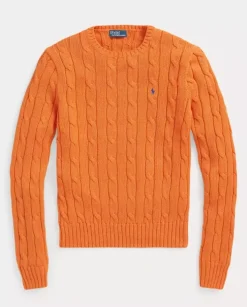 Bawełniany sweter Slim Fit z logo