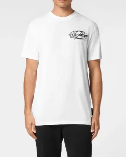 Bawełniany t-shirt z okrągłym dekoltem