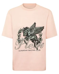 Bawełniany t-shirt ze zdobieniem Unicorn