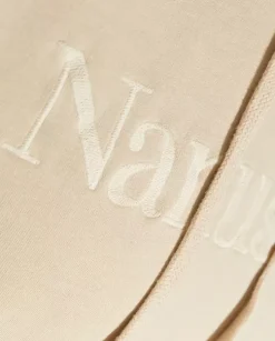 Beżowa bluza z kapturem i logo Ever