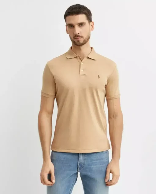 Beżowa koszulka Classic Fit