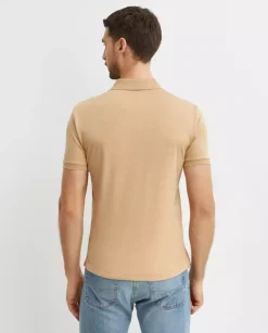 Beżowa koszulka Classic Fit