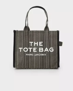 Beżowa torba na ramię The Monogram Large Tote