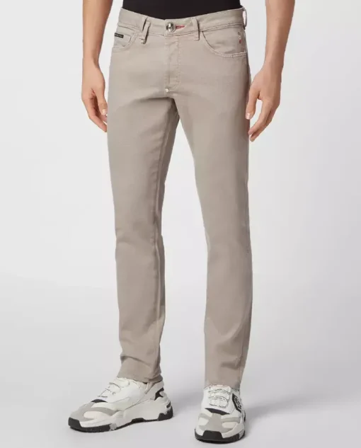 Beżowe jeansy Super Straight