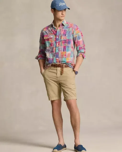 Beżowe spodenki Classic Fit