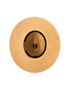 Beżowy kapelusz Panama Fedora