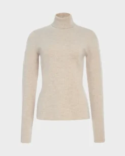 Beżowy sweter z golfem May