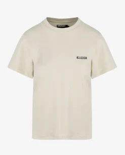 Beżowy t-shirt z logo Horizon