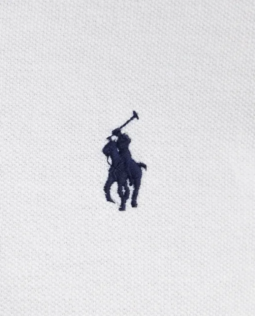 Biała bawełniana koszulka polo