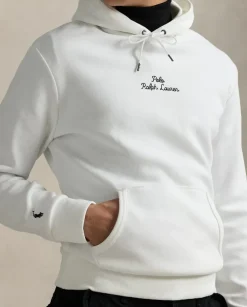 Biała bluza z kapturem z logo