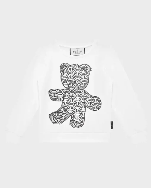 Biała bluza z printem