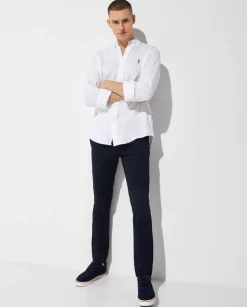 Biała koszula Mesh Custom Fit