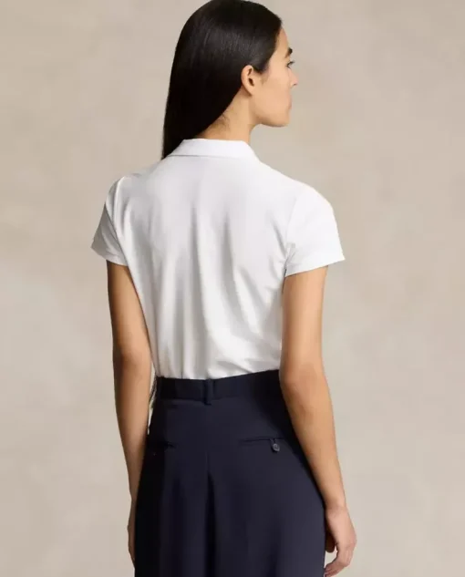 Biała koszulka polo Slim Fit