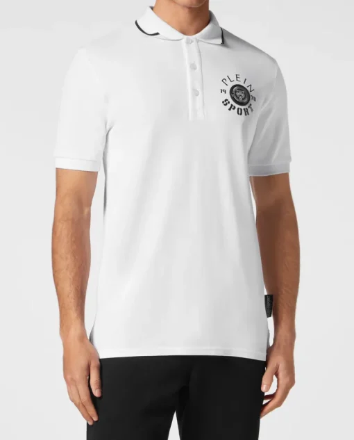 Biała koszulka polo SS Tiger