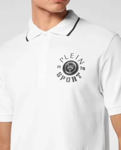 Biała koszulka polo SS Tiger
