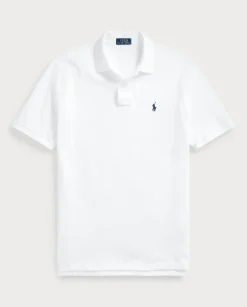 Biała koszulka polo z logo Classic Fit