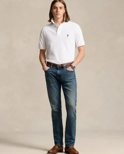 Biała koszulka polo z logo Classic Fit