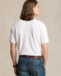 Biała koszulka polo z logo Classic Fit