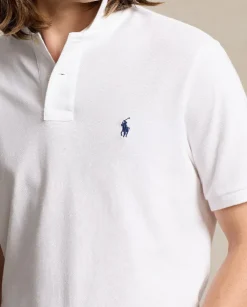 Biała koszulka polo z logo Classic Fit