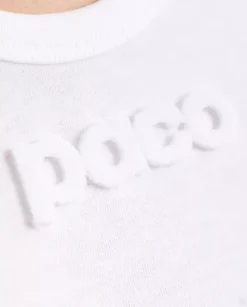 Biała koszulka z logo