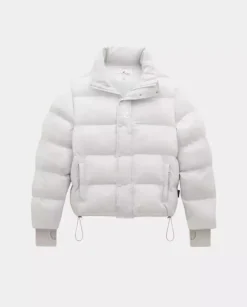 Biała kurtka Nylon Puffer