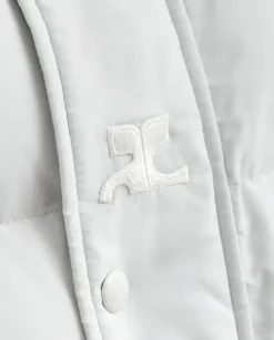 Biała kurtka Nylon Puffer
