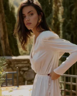Biała sukienka Dorothy midi