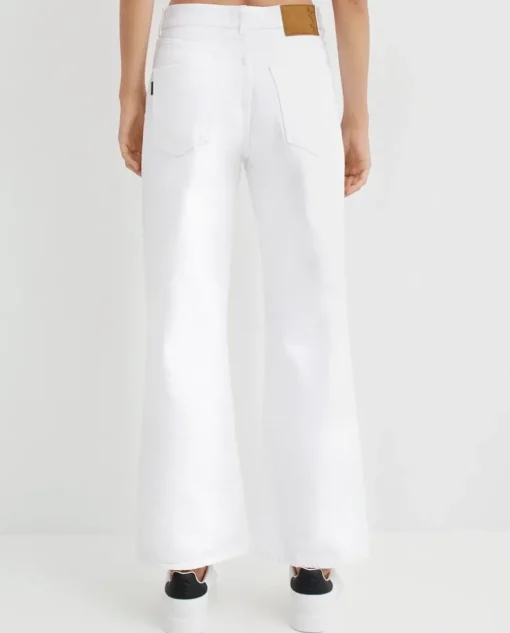 Białe jeansy Korea Asian Fit
