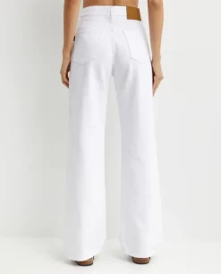Białe jeansy Korea Relaxed Fit