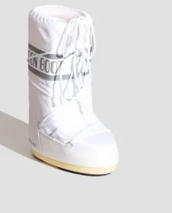 Białe śniegowce Nylon