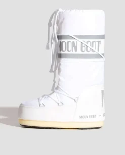 Białe śniegowce Nylon