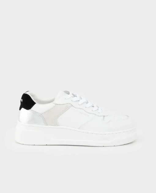 Białe sneakersy Magnetic