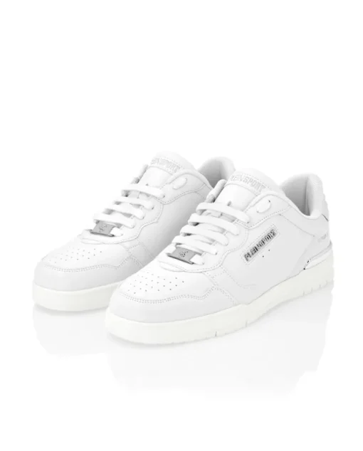 Białe sneakersy Tiger.X lo-top