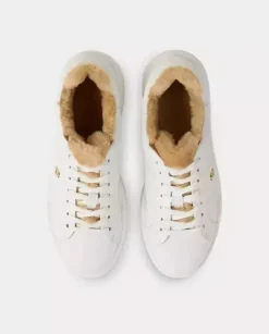 Białe sneakersy z ociepleniem