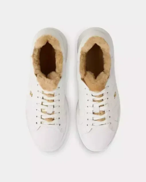 Białe sneakersy z ociepleniem
