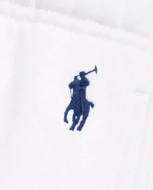 Białe spodnie dresowe z logo