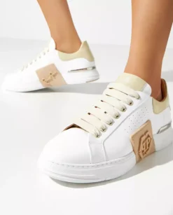 Biało-beżowe sneakersy Lo-Top