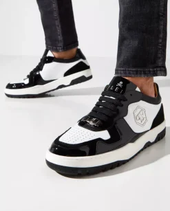 Biało-czarne sneakersy Lo-Top z logo