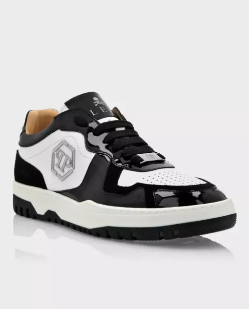 Biało-czarne sneakersy Lo-Top z logo