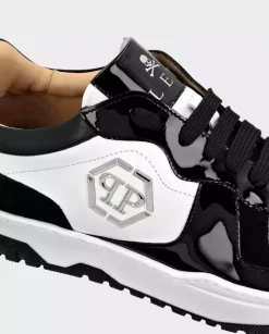 Biało-czarne sneakersy Lo-Top z logo